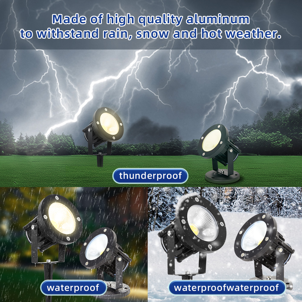 Outdoor Spotlight - Lampe de jardin LED GU10, éclairage