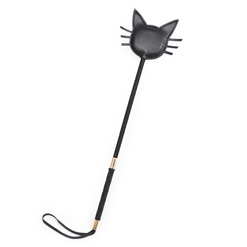 Riding Crop Dressage - Fouet long droit en cuir en