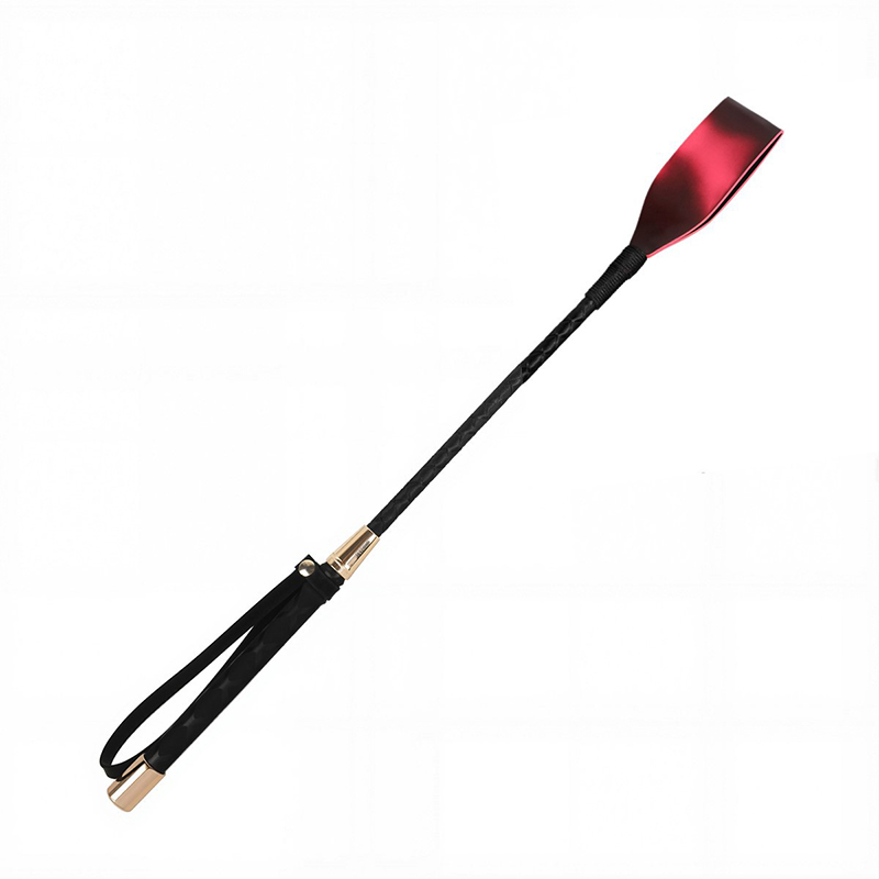 Riding Crop Dressage - Poignée d'incrustation en métal de 45cm,