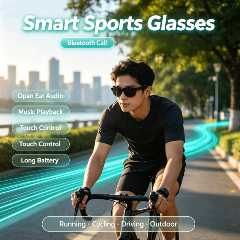 Outdoor Sport Glasses - Lunettes de sport intelligentes avec audio