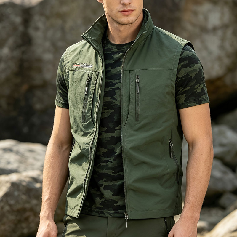 Outdoor Sport Winter Jacket - Gilet de course pour hommes, veste