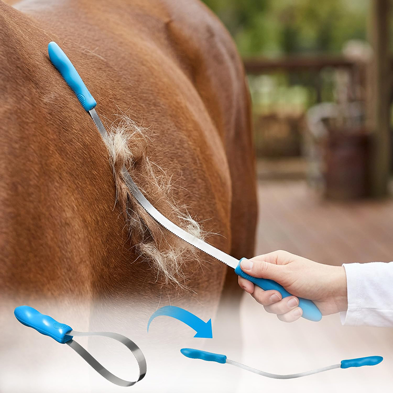 Brosse de toilettage réglable  - Grooming Kit Horse avis et prix