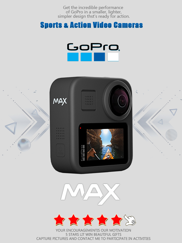Caméra d'action GoPro MAX 360  - Outdoor Sport Live avis et prix