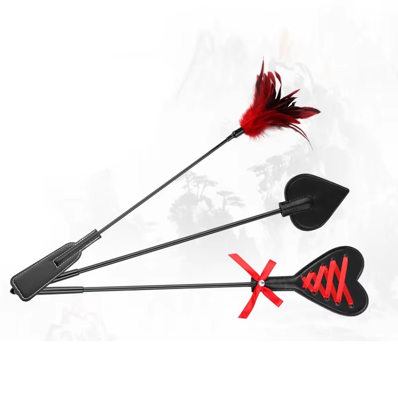 Pagaies en cuir PU à plumes, f - Riding Crop Dressage avis et prix